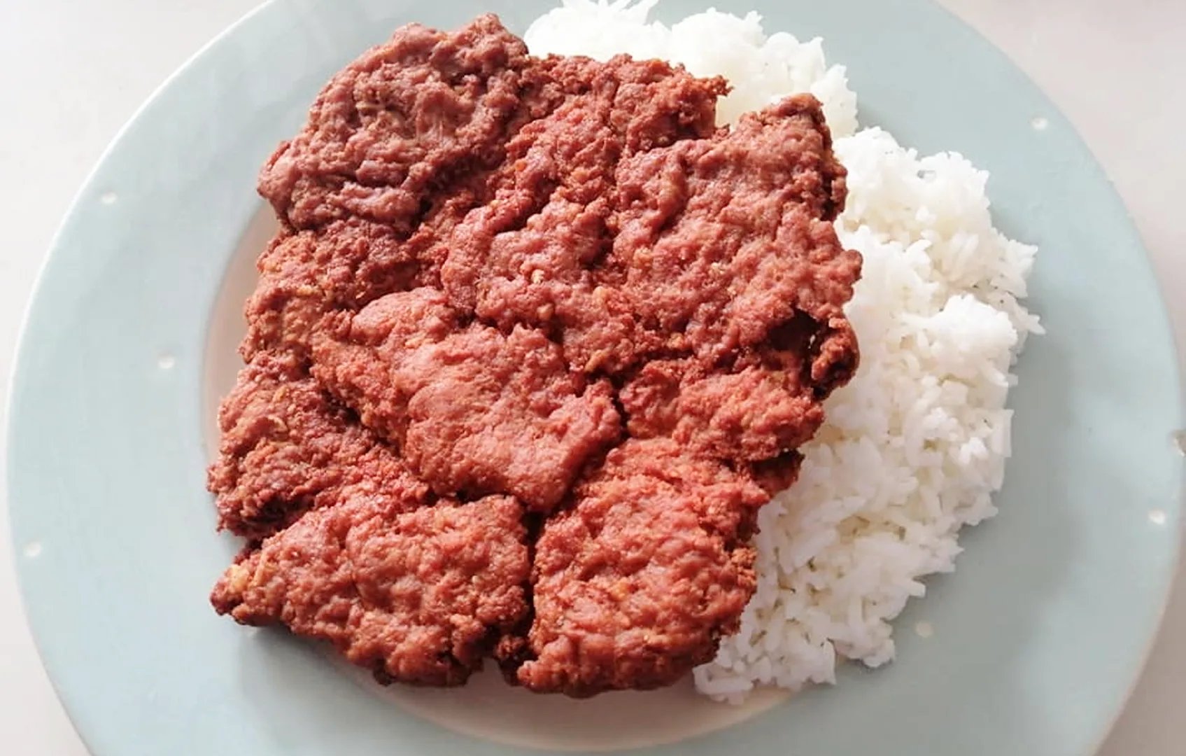 ข้าวหมูสับปั้นทอด